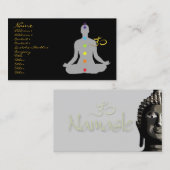 名刺、瞑想、オムのシンボル 名刺 (正面/裏面)