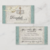 名刺-私のハートへの鍵、鳩は渦巻きます 名刺 (正面/裏面)