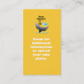 名刺-私はさえずりに値します! 名刺 (裏面)