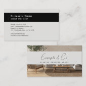 名刺、素朴インテリアステージング 名刺 (正面/裏面)