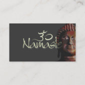 名刺，紫藍色蓮花 名刺 (裏面)