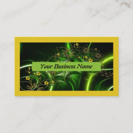 名刺(緑モダン黄) 名刺