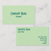 名刺（緑） 名刺 (正面/裏面)