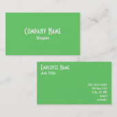 名刺（緑） 名刺 (正面/裏面)