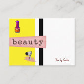 名刺、美しいサロンヘア 名刺 (正面)