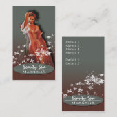 名刺 – 美しいスパ (正面/裏面)