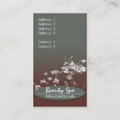 名刺 – 美しいスパ (裏面)