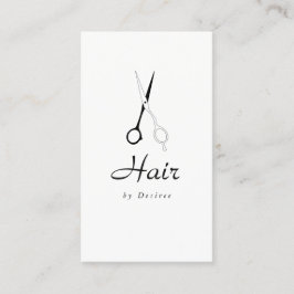 名刺-美容師の単純化したはさみ 名刺