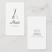 名刺-美容師の単純化したはさみ 名刺 (正面/裏面)