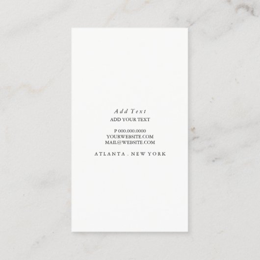 名刺-美容師の単純化したはさみ 名刺 (裏面)