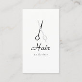 名刺-美容師の単純化したはさみ 名刺 (正面)