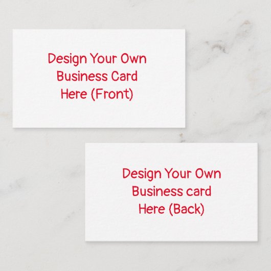 名刺(自分のデザイン) 名刺 (正面/裏面)