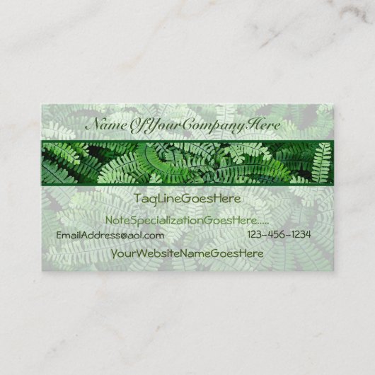 名刺(自然テーマ) 名刺 (正面)