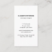 名刺(自然背景) 名刺 (裏面)