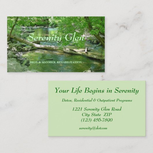 名刺--自然 名刺 (正面/裏面)