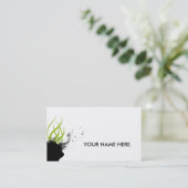 名刺-自由があって下さい 名刺 (スタンド正面)