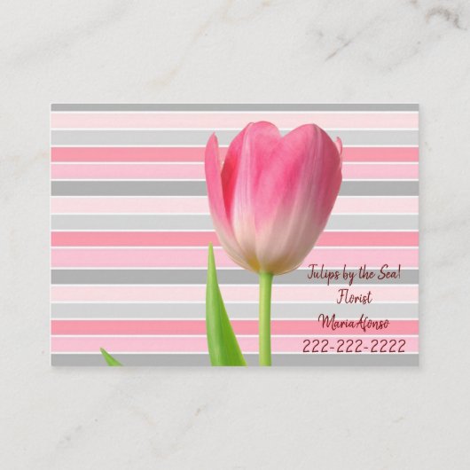 名刺，花屋FlowerStripe名刺 名刺 (裏面)