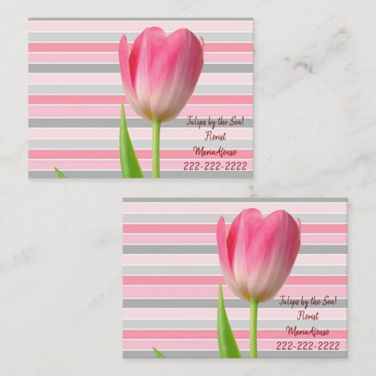 名刺，花屋FlowerStripe名刺 名刺 (正面/裏面)