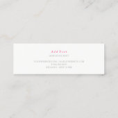 名刺-虹色化粧ブラシストローク スキニー名刺 (裏面)