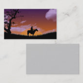 名刺-西部の日没 名刺 (正面/裏面)