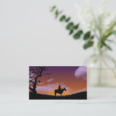 名刺-西部の日没 名刺 (スタンド正面)