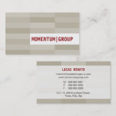 名刺::角モダン形パネル2 名刺 (正面/裏面)