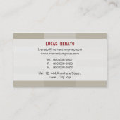 名刺::角モダン形パネル2 名刺 (裏面)