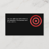 名刺::赤いブルズアイ 名刺 (裏面)