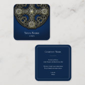 名刺（赤ケルト十字） スクエア名刺 (正面/裏面)