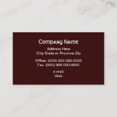 名刺（赤ケルト十字） 名刺 (裏面)