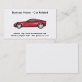 名刺: 車のな車/ 名刺 (正面/裏面)