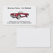 名刺: 車のな車/ 名刺 (正面/裏面)