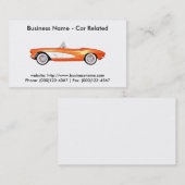 名刺：車車の/ 名刺 (正面/裏面)