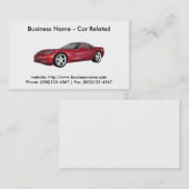 名刺:車車の/ 名刺 (正面/裏面)