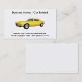 名刺：車車の/ 名刺 (正面/裏面)