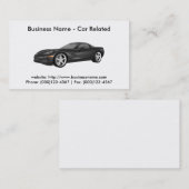 名刺:車車の/ 名刺 (正面/裏面)