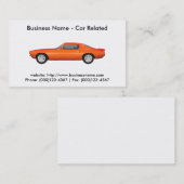 名刺：車車の/ 名刺 (正面/裏面)