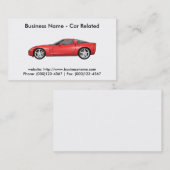名刺：車車の/ 名刺 (正面/裏面)