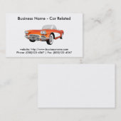 名刺:車車の/ 名刺 (正面/裏面)