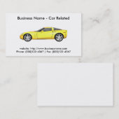 名刺:車車の/ 名刺 (正面/裏面)