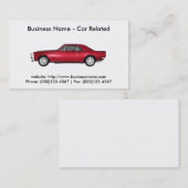 名刺:車車の/ 名刺 (正面/裏面)