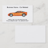 名刺:車/車の 名刺 (正面/裏面)