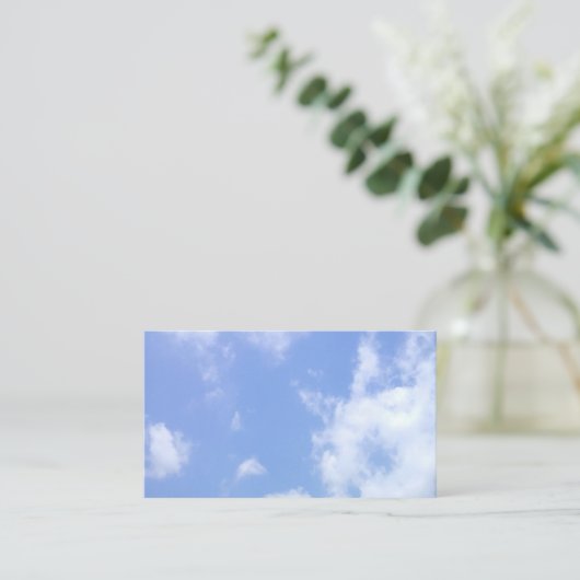 名刺，軽い曇り表示 名刺 (スタンド正面)