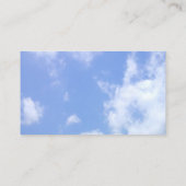 名刺，軽い曇り表示 名刺 (裏面)