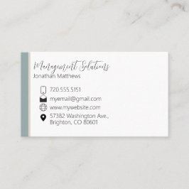 名刺 – 軽量ティール（緑がかった色）