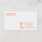 名刺>都市写真撮影[オレンジ] 名刺 (裏面)