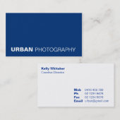 名刺>都市写真撮影[青い] 名刺 (正面/裏面)