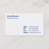 名刺>都市写真撮影[青い] 名刺 (裏面)