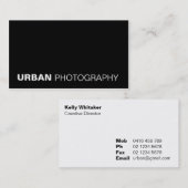名刺>都市写真撮影[黒] 名刺 (正面/裏面)