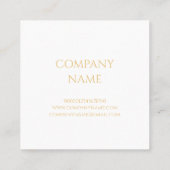 名刺:金ゴールド曼荼羅+ OHM  スクエア名刺 (裏面)